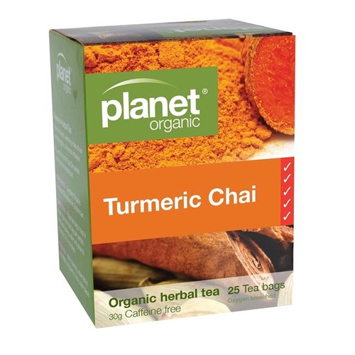 Planet Organic Turmeric Chai 25 Tea Bags