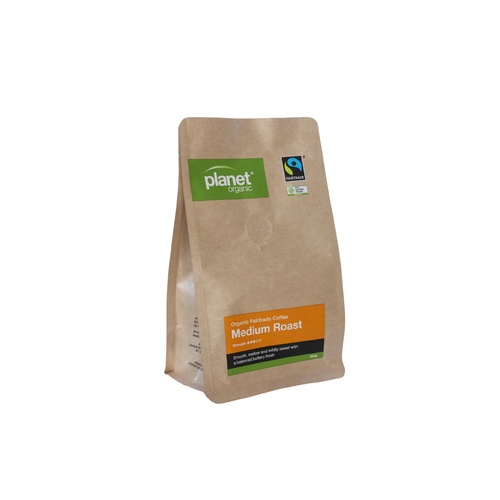 Planet Org Med Roast Plunger Grind 250G