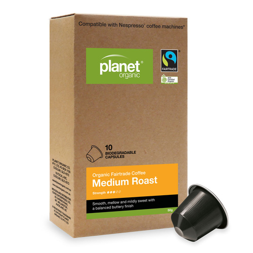 Planet Organic Medium Roast Capsules X 10