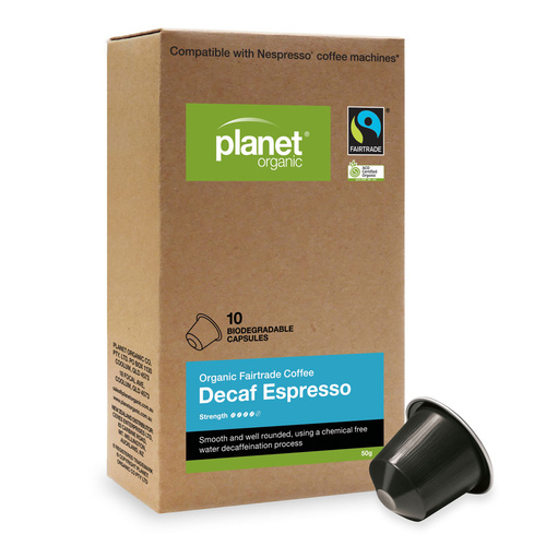 Planet Organic Espresso Decaf Capsules X 10