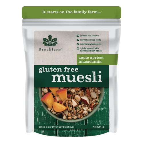 Brookfarm GF Macadamia Muesli Apricot 350gm