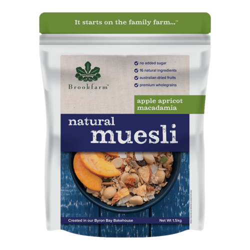 Brookfarm Natural Macadamia Muesli Apricot 1.5kg