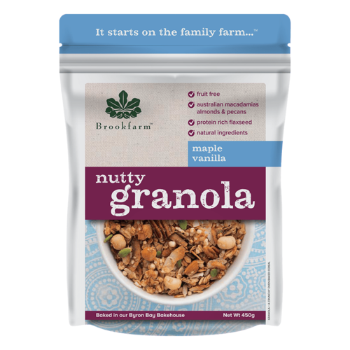 Brookfarm Nutty Granola Maple Vanilla 450g