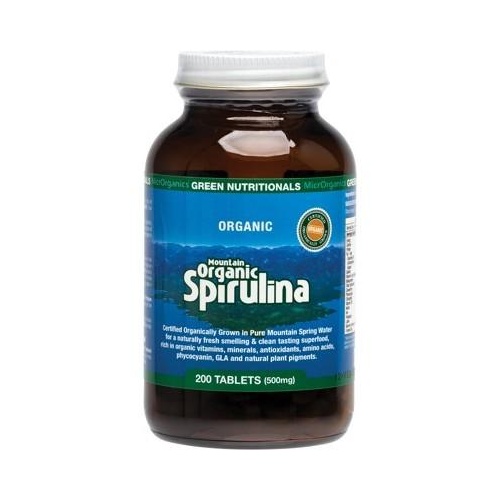 Green Nutritionals Mountain Org Spirulina 200 tabs