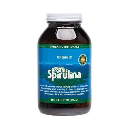 Green Nutritionals Mountain Org Spirulina 500 tabs