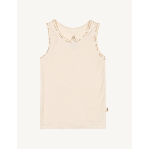 Boody Baby Singlet Chalk NB