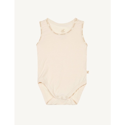 Boody Baby Sleeveless Bodysuit Chalk 6-12