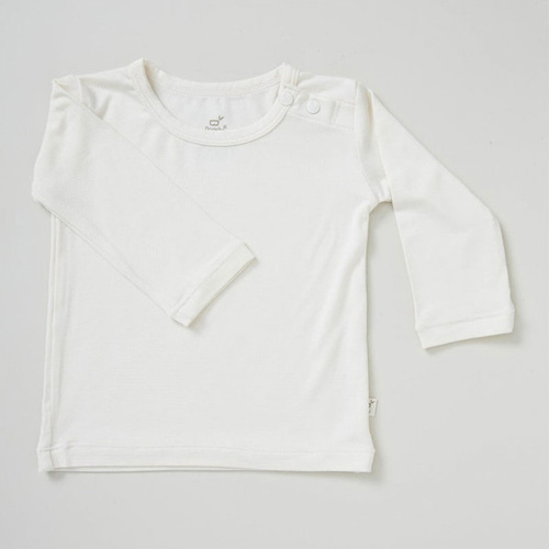 Boody Baby Long Sleeve Top Chalk 12-18