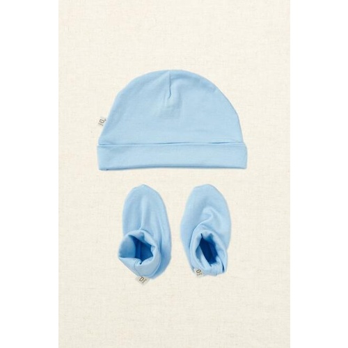 Boody Baby Beanie/Bootie Sky 0-3