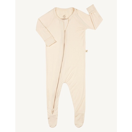 Boody Baby Long Sleeve Onesie Chalk NB