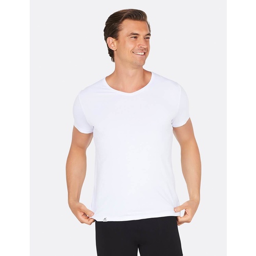 Boody Men's V-neck T-Shirt White M