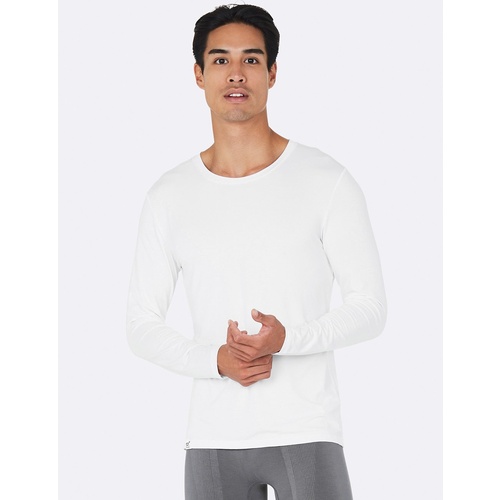 Boody Men's Long Sleeve Crew T-Shirt White M