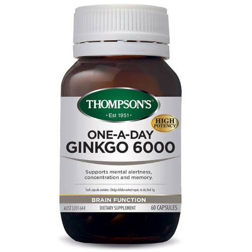 Thompson's OAD Ginkgo Biloba 6000mg 60C