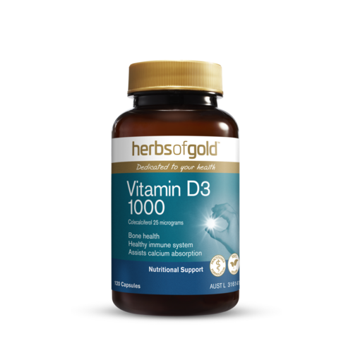 Herbs of Gold - Vitamin D3 1000 120 Capsules