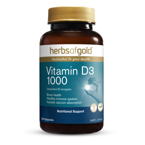 Herbs of Gold - Vitamin D3 1000 240 Capsules
