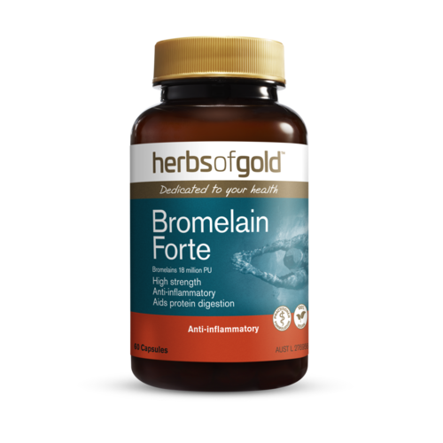 Herbs of Gold - Bromelain Forte 60 Capsules