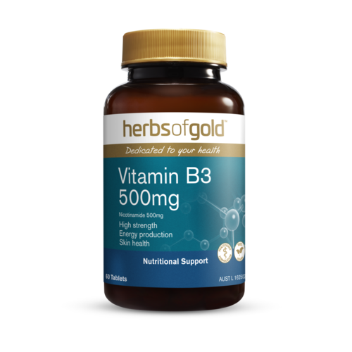 Herbs of Gold - Vitamin B3 500mg 60 Tabs