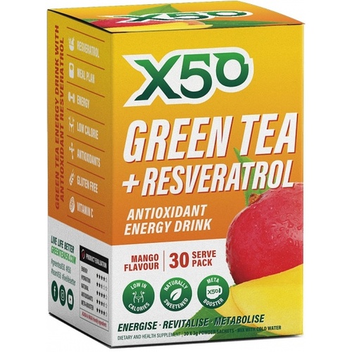 Green Tea X50 Mango 30 sachets