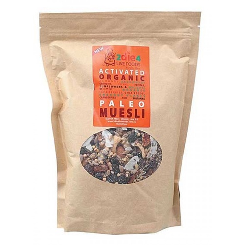 2die4 Activated Org Paleo Muesli 600gm