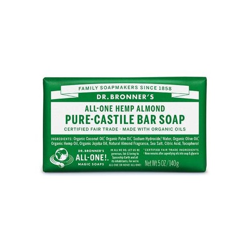 Dr Bronner's Castile Bar Soaps 140gm Almond