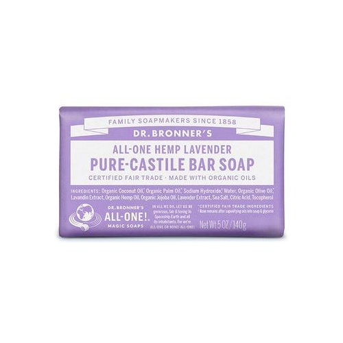 Dr Bronner's Castile Bar Soaps 140gm Lavender