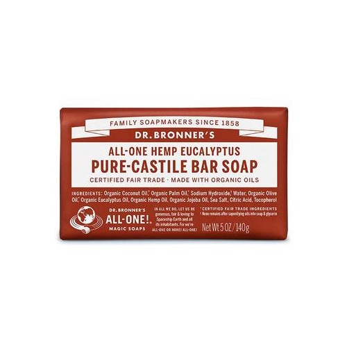 Dr Bronner's Castile Bar Soaps 140gm Eucalyptus