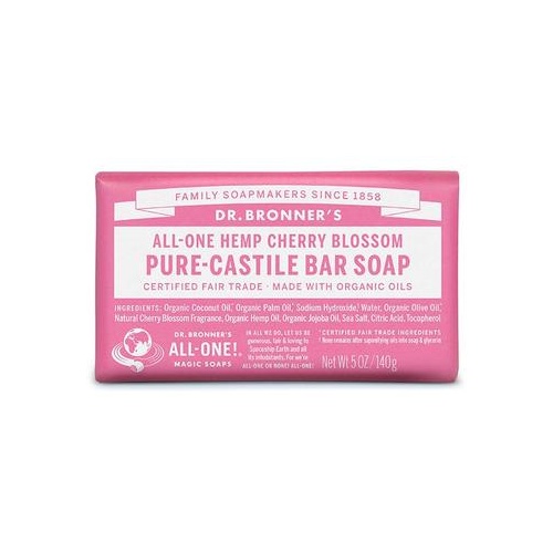 Dr Bronner's Castile Bar Soaps 140gm Cherry Blossom