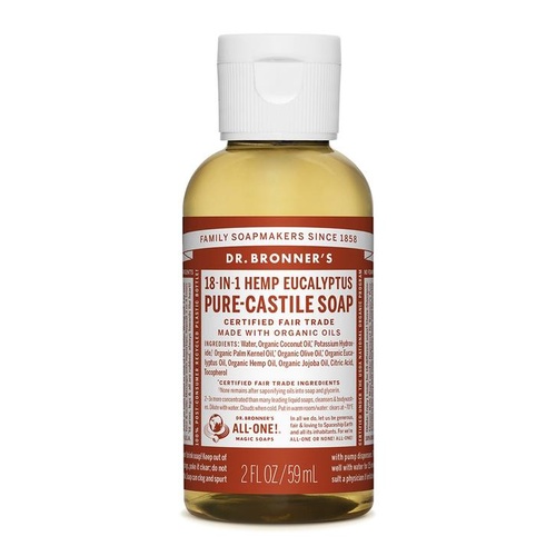 Dr Bronner's Castile Liquid Soap 59ml Eucalyptus