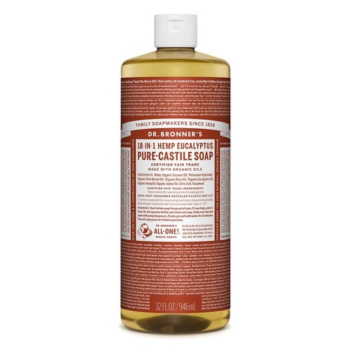 Dr Bronner's Castile Liquid Soap 946ml Eucalyptus