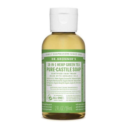 Dr Bronner's Castile Liquid Soap 59ml Green Tea