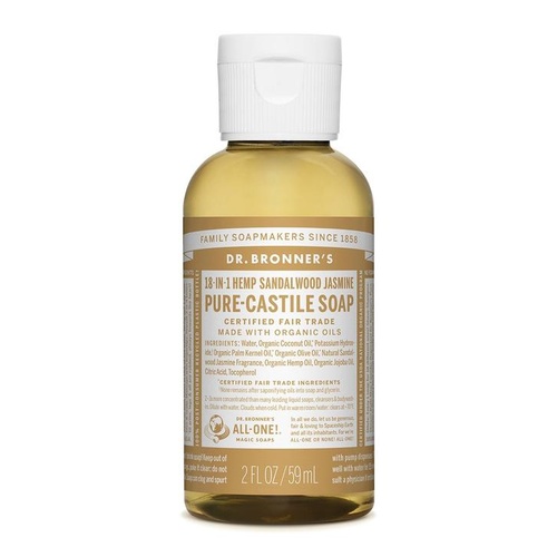 Dr Bronner's Castile Liquid Soap 59ml Sandalwood & Jasmine