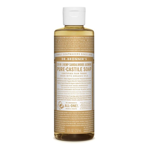 Dr Bronner's Castile Liquid Soap 237ml Sandalwood & Jasmine