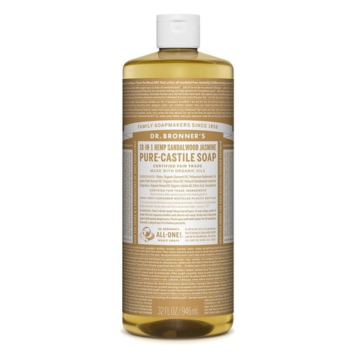 Dr Bronner's Castile Liquid Soap 946ml Sandalwood & Jasmine