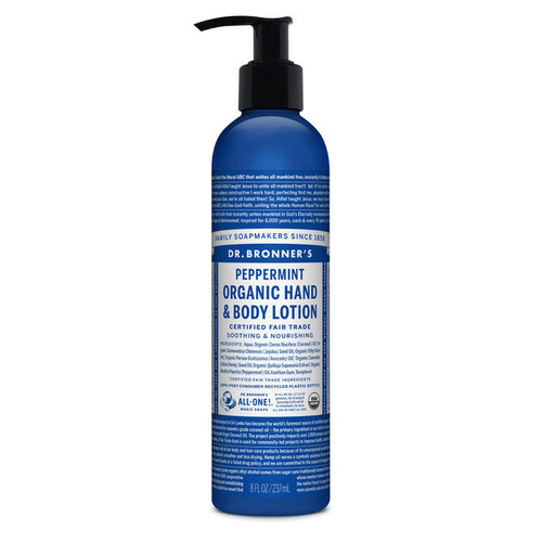 Dr Bronner's Lotion 237ml Peppermint