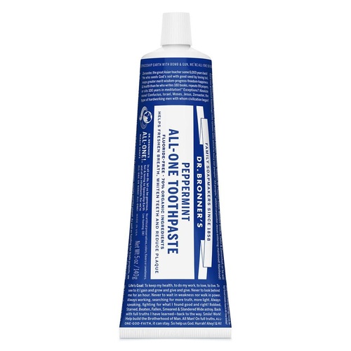 Dr Bronner Toothpaste 140gm Peppermint