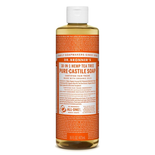 Dr Bronner's Liquid Castile Soap Tea Tree 473ml