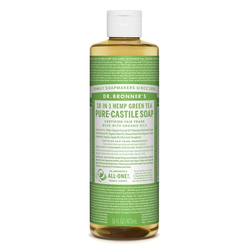 Dr Bronner's Liquid Castile Soap Green Tea 473ml