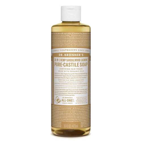 Dr Bronner's Liquid Castile Soap Sandalwood Jasmine 473ml