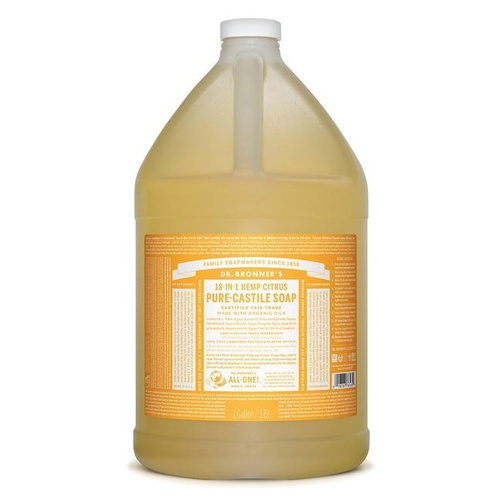 Dr Bronner's Pure-Castile Liquid Soap Citrus 3.78ltr