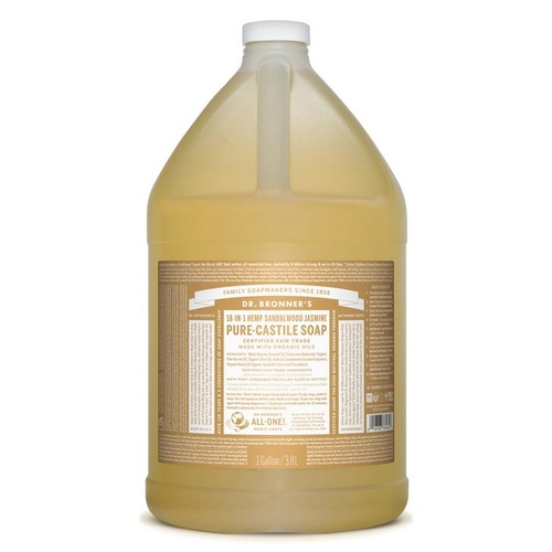 Dr Bronner's Pure-Castile Liquid Soap sandalwood Jasmine 3.78ltr