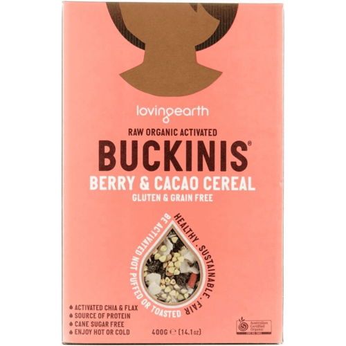 Loving Earth Buckinis Berry & Cacao Cereal 400gm