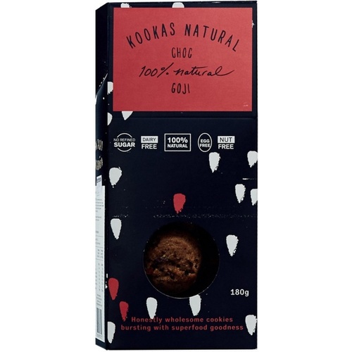 FK Kooka's Natural Choc Goji Biscuits 180g