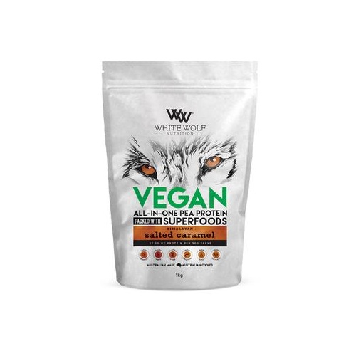 White Wolf Vegan Salted Caramel Protein 1kg