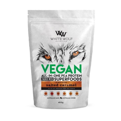 White Wolf Vegan Salted Caramel Protein 400g