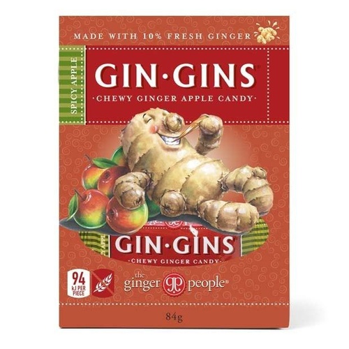 Gin-Gins -  Chewy Ginger Apple Candy: Spicy Apple 84g